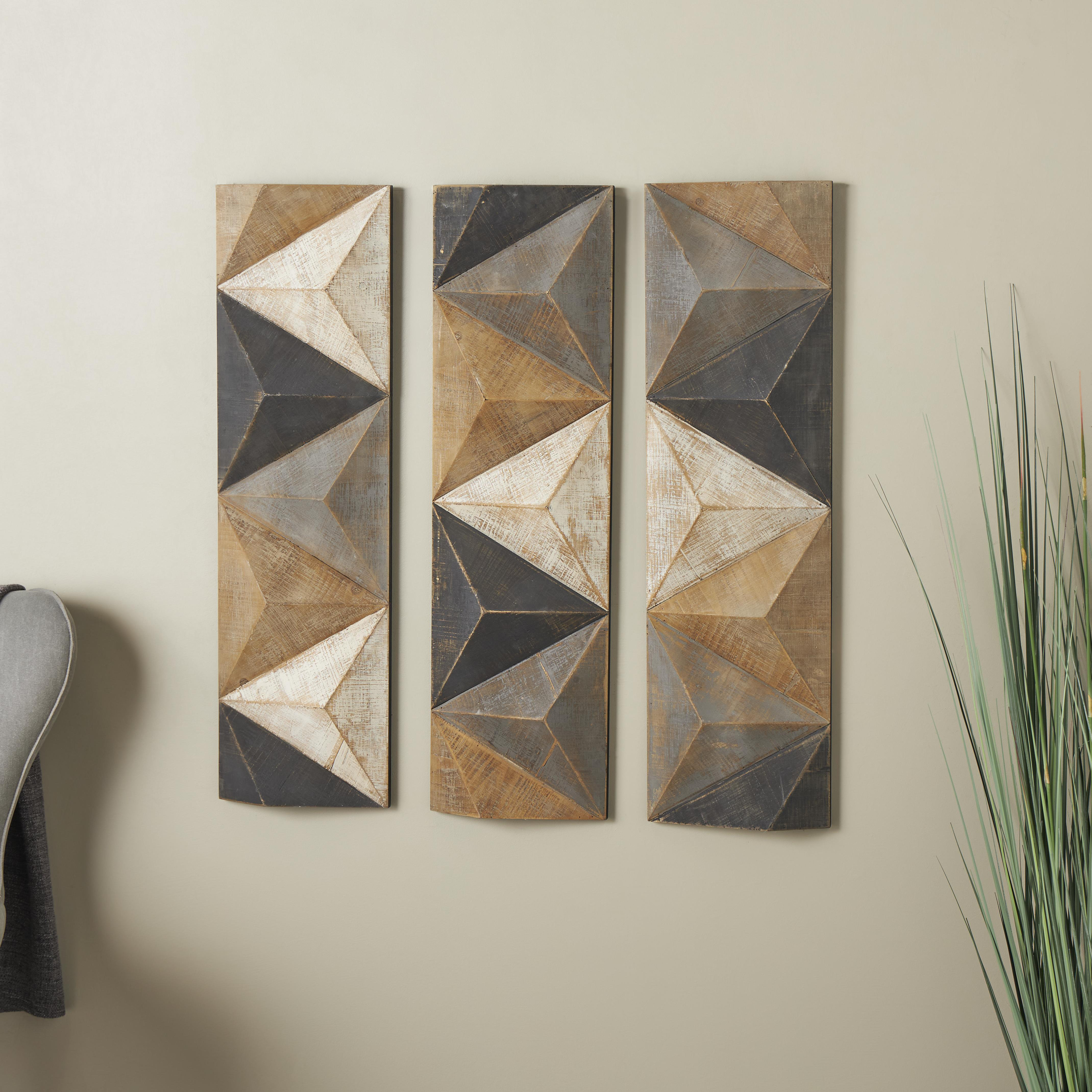 Sold Abstract 3d Wall Art, Wooden Home Decor, Oversized Wall Art, Geometric